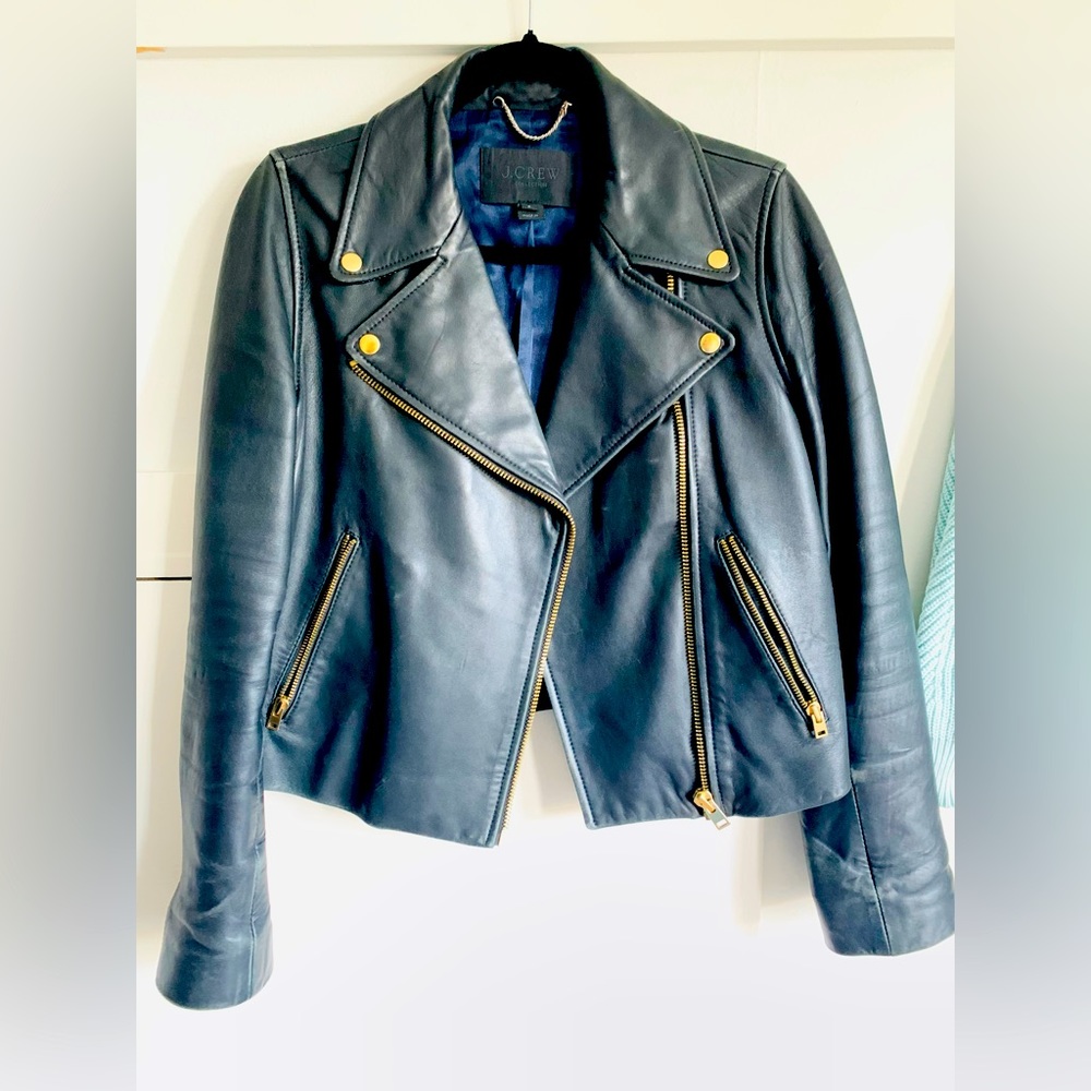 J. Crew leather jacket